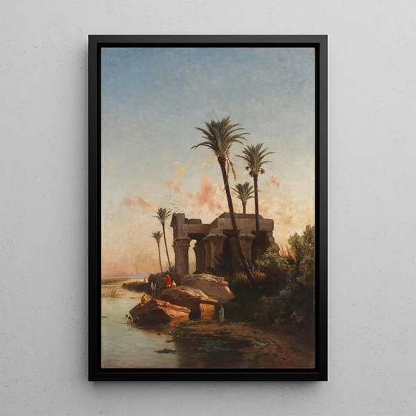Reproduction of the painting Egyptian Landscape Painting - Carlos de Haes