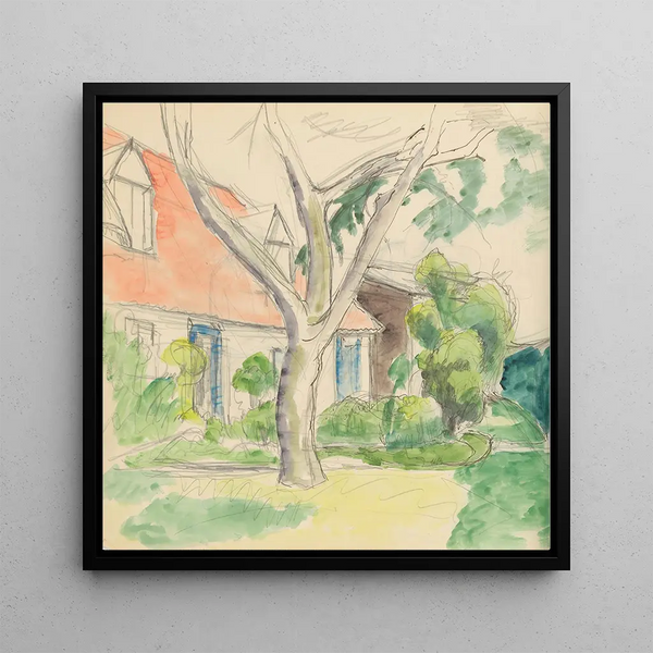 Sketchbook of Fred J Porter 19 - Frederick Porter — framed artwork on a wall