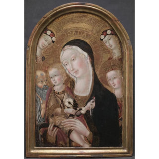 Virgin and Child with Saint Jerome and Saint Catherine of Alexandria - Carlo da Viterbo — artwork view