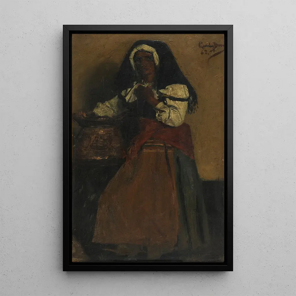 Femme napolitaine - Carolus-Duran — framed artwork on a wall