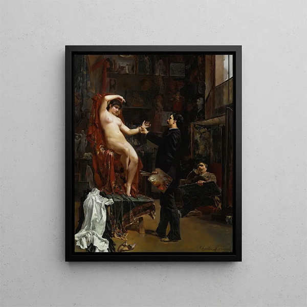 Manette Salomon - Carolus-Duran — framed artwork on a wall