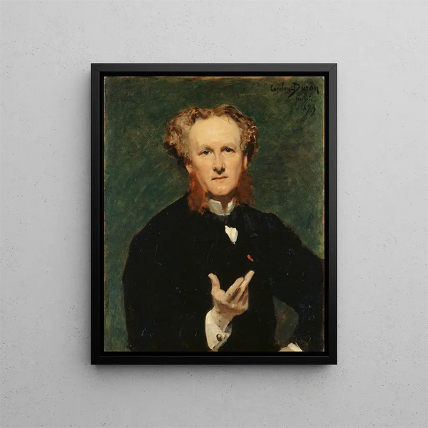Portrait of Étienne Haro - Carolus-Duran — framed artwork on a wall