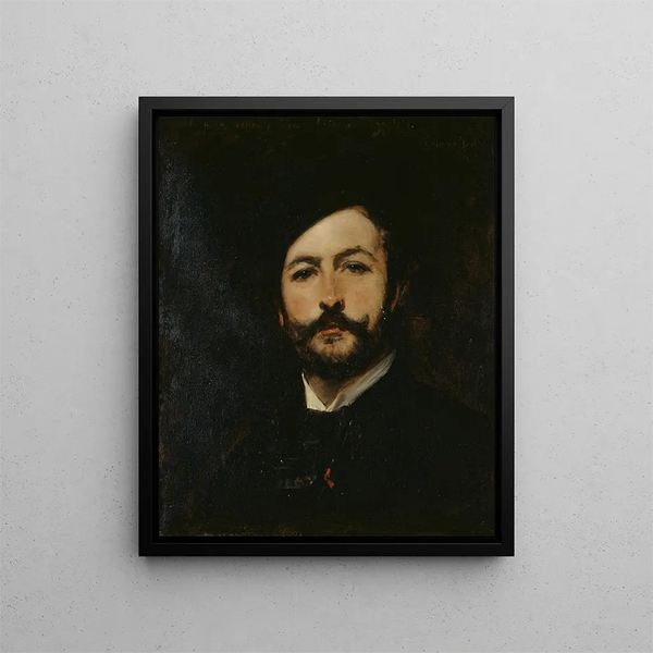 Portrait of Baron Antoine d'Ezpeleta - Carolus-Duran — framed artwork on a wall
