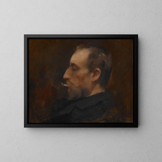 Portrait of a Man - Carolus-Duran — framed artwork on a wall
