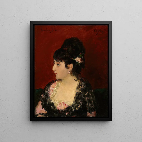 Femme espagnole - Carolus-Duran — framed artwork on a wall