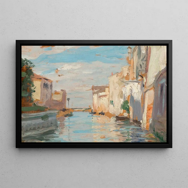 View of Venice - Carolus-Duran — framed artwork on a wall