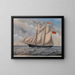 Brig anglais Perseverance de Fowey - Carolus Ludovicus Weyts — framed artwork on a wall