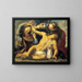 Saint Sebastian cared for by Saint Irene and a servant - Carracci School — framed artwork on a wall