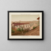 Pont de la Solitude view from the hospital, plate 3 - Casimiro Castro — framed artwork on a wall