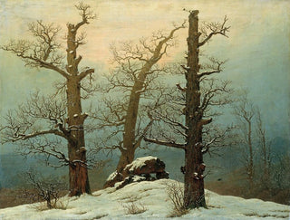 Cairn dans la neige - Caspar David Friedrich — artwork view