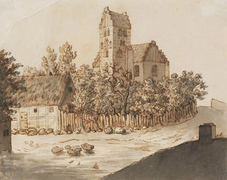 Église de Lyngby - Caspar David Friedrich — artwork view