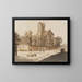 Église de Lyngby - Caspar David Friedrich — framed artwork on a wall