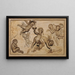 Bacchanale d'enfants - Caspar Franz Sambach — framed artwork on a wall