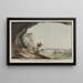 a rural house in a cave near Thorberg in the canton of Bern - Caspar Leontius Wyss — framed artwork on a wall