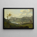 View of Thun with the Stockhorn and Niesen mountain ranges - Caspar Wolf — framed artwork on a wall