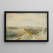 Vue sur Bensberg avec le Nouveau Château dans la Plaine du Rhin - Caspar Wolf — framed artwork on a wall