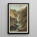 Reproduction of the painting Waterfall of the Aar above Gutdannen - Caspar Wolf