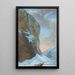 La chute du Staubbach dans la vallée de Lauterbrunnen en hiver - Caspar Wolf — framed artwork on a wall