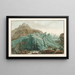 La Lütschine exiting the lower glacier of Grindelwald - Caspar Wolf — framed artwork on a wall