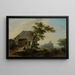 Landscape with Farm - Caspar Wolf — framed artwork on a wall