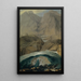 Snow Bridge and Rainbow in the Gadmen Valley - Caspar Wolf — framed artwork on a wall
