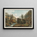 View of a bridge on the Lütschine - Caspar Wolf — framed artwork on a wall