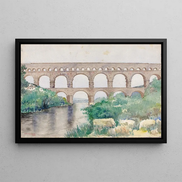 Aqueduct - Cass Gilbert — framed artwork on a wall