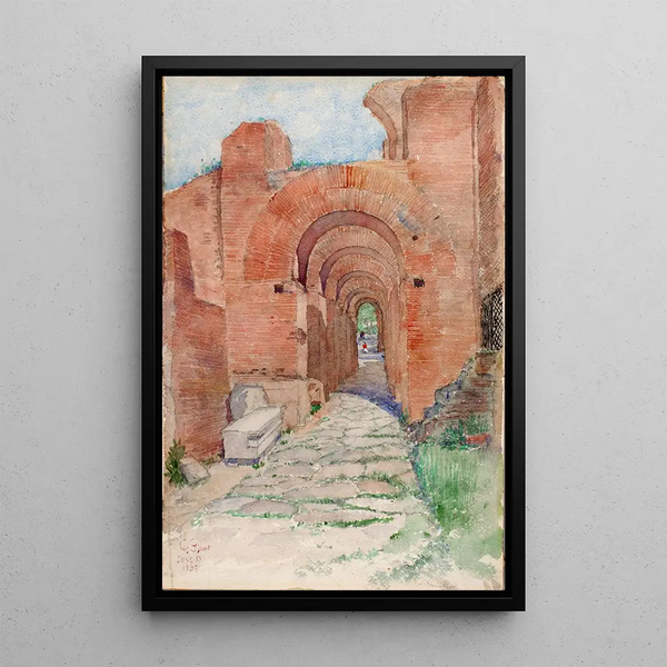 Arches of the Neron Palace - Cass Gilbert — framed artwork on a wall