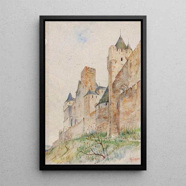 Reproduction of the painting Remparts de Carcassonne France - Cass Gilbert