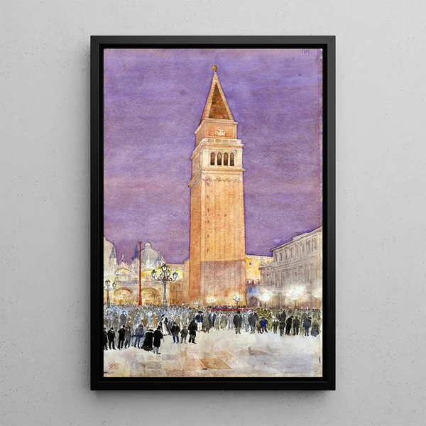 Reproduction of the painting Clocher Place Saint-Marc Venice - Cass Gilbert