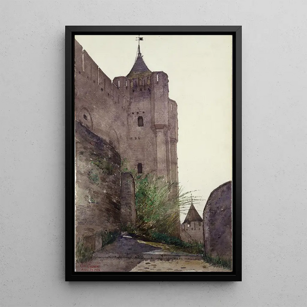 Carcassonne - Cass Gilbert — framed artwork on a wall
