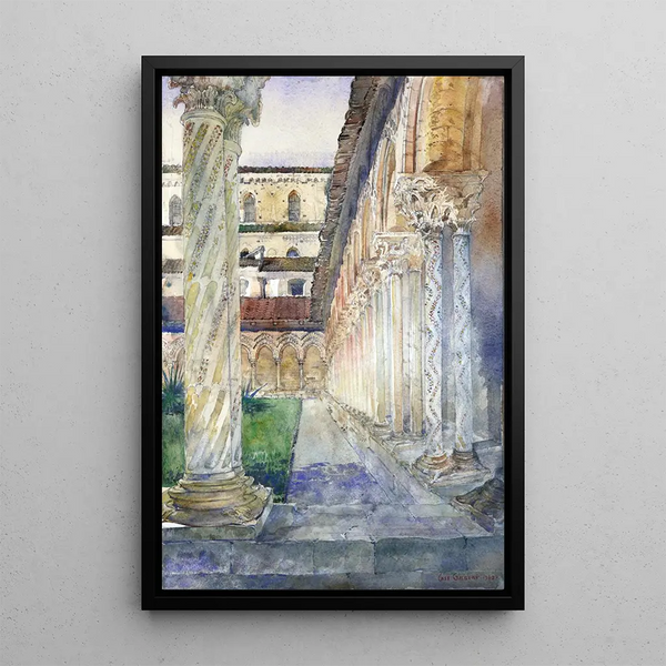 Reproduction of the painting Cathedral of Monreale Sicily - Cass Gilbert