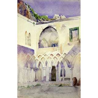 Cass Gilbert - Courtyard Capucine Monastery Amalfi.webp