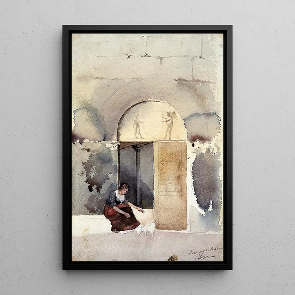Porte à Anla - Cass Gilbert — framed artwork on a wall