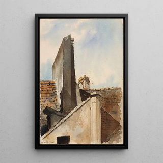 Reproduction of the painting Quartier Latin Paris - Cass Gilbert