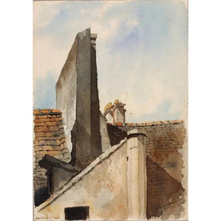 Reproduction of the painting Quartier Latin Paris - Cass Gilbert