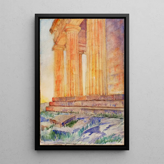 Reproduction of the painting Temple - Cass Gilbert