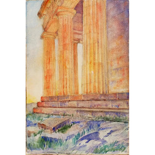 Reproduction of the painting Temple - Cass Gilbert