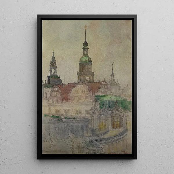 Reproduction of the painting Les tours du Zwinger Dresde - Cass Gilbert