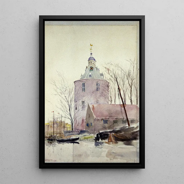 Tour à Enkhuisen Hollande - Cass Gilbert — framed artwork on a wall