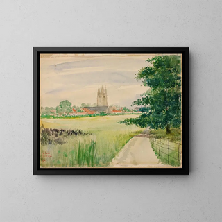 Wells Cathedral, England - Cass Gilbert — framed artwork on a wall