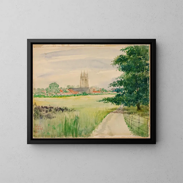 Wells Cathedral, England - Cass Gilbert — framed artwork on a wall