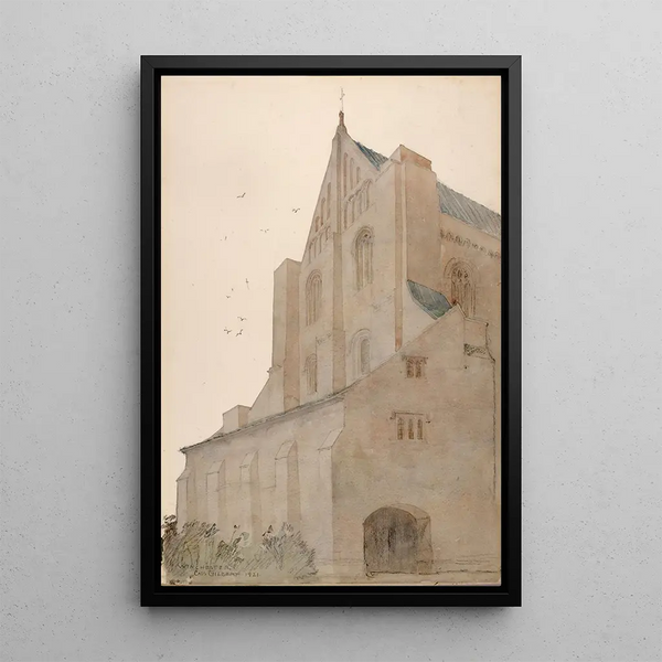 Winchester England - Cass Gilbert — framed artwork on a wall