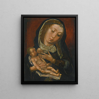 the Virgin and Child - Castilian School — framed artwork on a wall