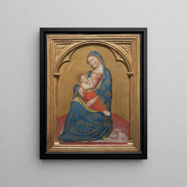 Madone de l'humilité - Caterino Veneziano — framed artwork on a wall