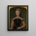 Portrait of a Woman - Catharina van Hemessen — framed artwork on a wall
