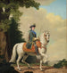 Catherine II of Russia in guard uniform on the horse Brillante - Vigilius Eriksen — artwork view