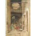 Italian Interior Courtyard and Characters - Cavaliere Pio Joris — artwork view