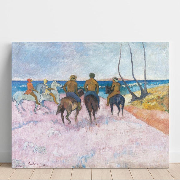 Reproduction of the painting Cavaliers sur la plage (I) - Paul Gauguin