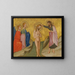The Baptism of Christ - Cecco di Pietro — framed artwork on a wall